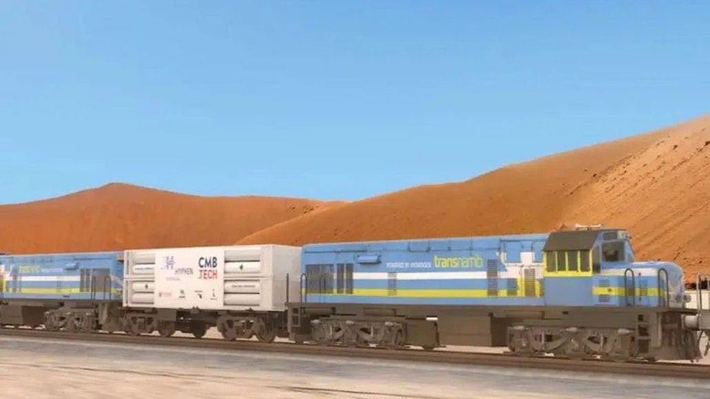 Hydrogen fueled freight train