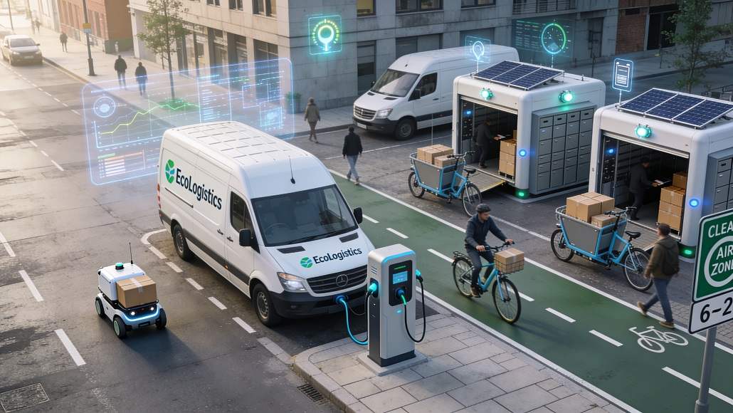 Last mile delivery vehicles and urban logistics