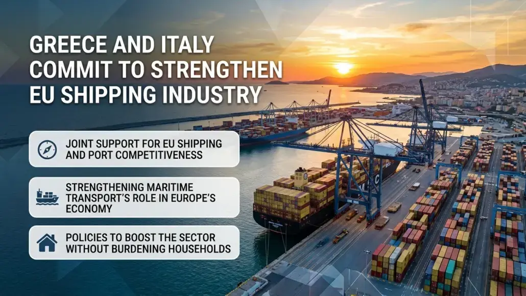 Greece and Italy Commit to Strenghthen EU Shipping Industry
