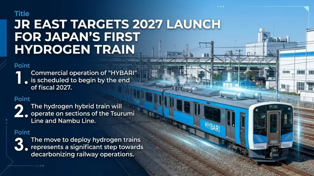 JR East Targets 2027 Launch for Japan's First Hydrogen Train
