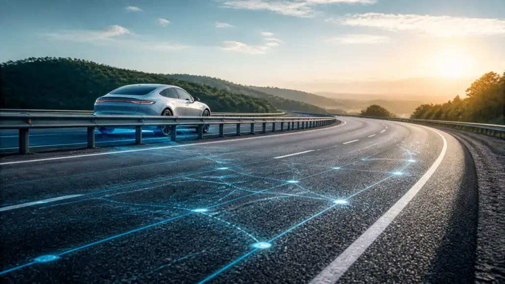 Smart Asphalt V2I Connectivity Enabling Connected Roadways