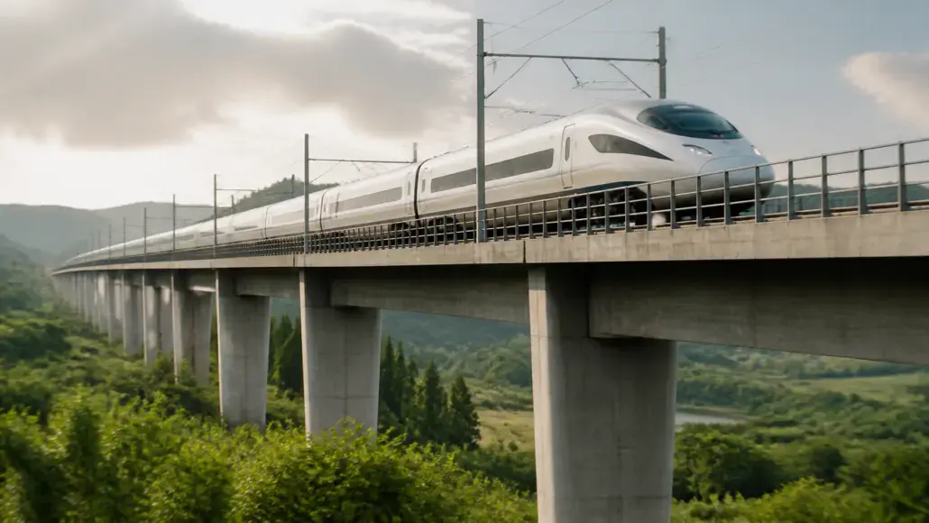 Low-Carbon Materials Building Sustainable High-Speed Rail