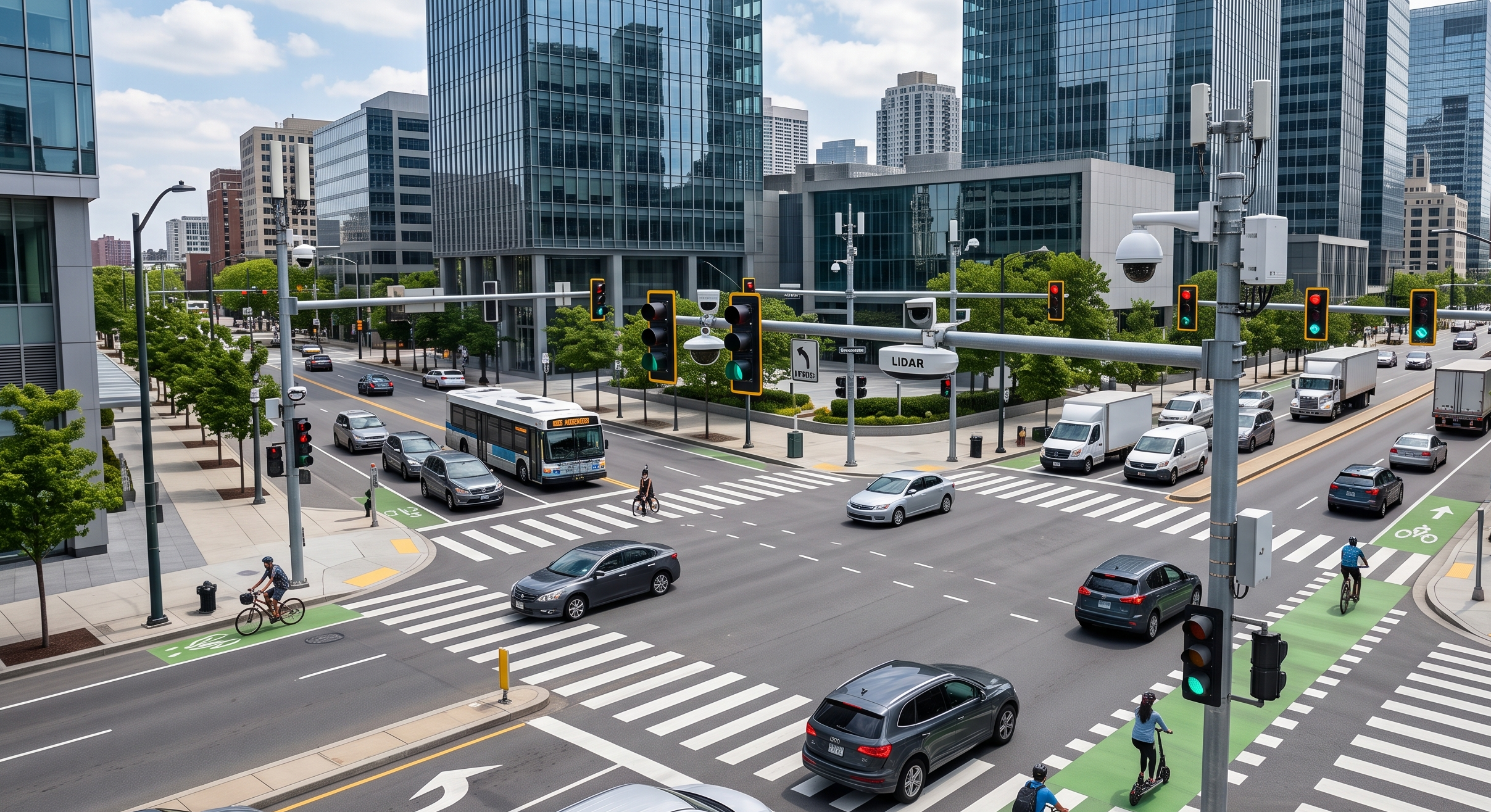 Smart Intersections Improving Urban Traffic Coordination 1