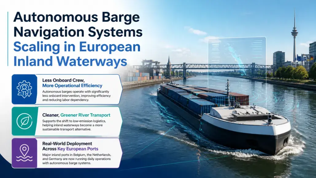 Autonomous Barge Navigation Systems Scaling in European Inland Waterways