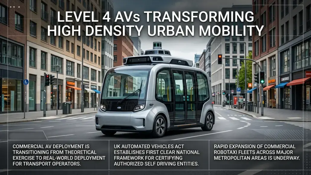 Level 4 AVs Transforming High Density Urban Mobility