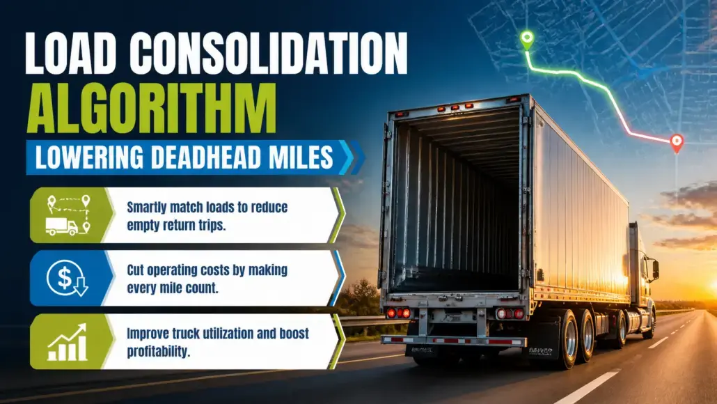 Load Consolidation Algorithm Lowering Deadhead Miles