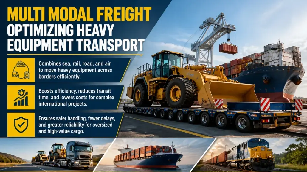 Multi Modal Freight Optimizing Heavy Equipment Transport